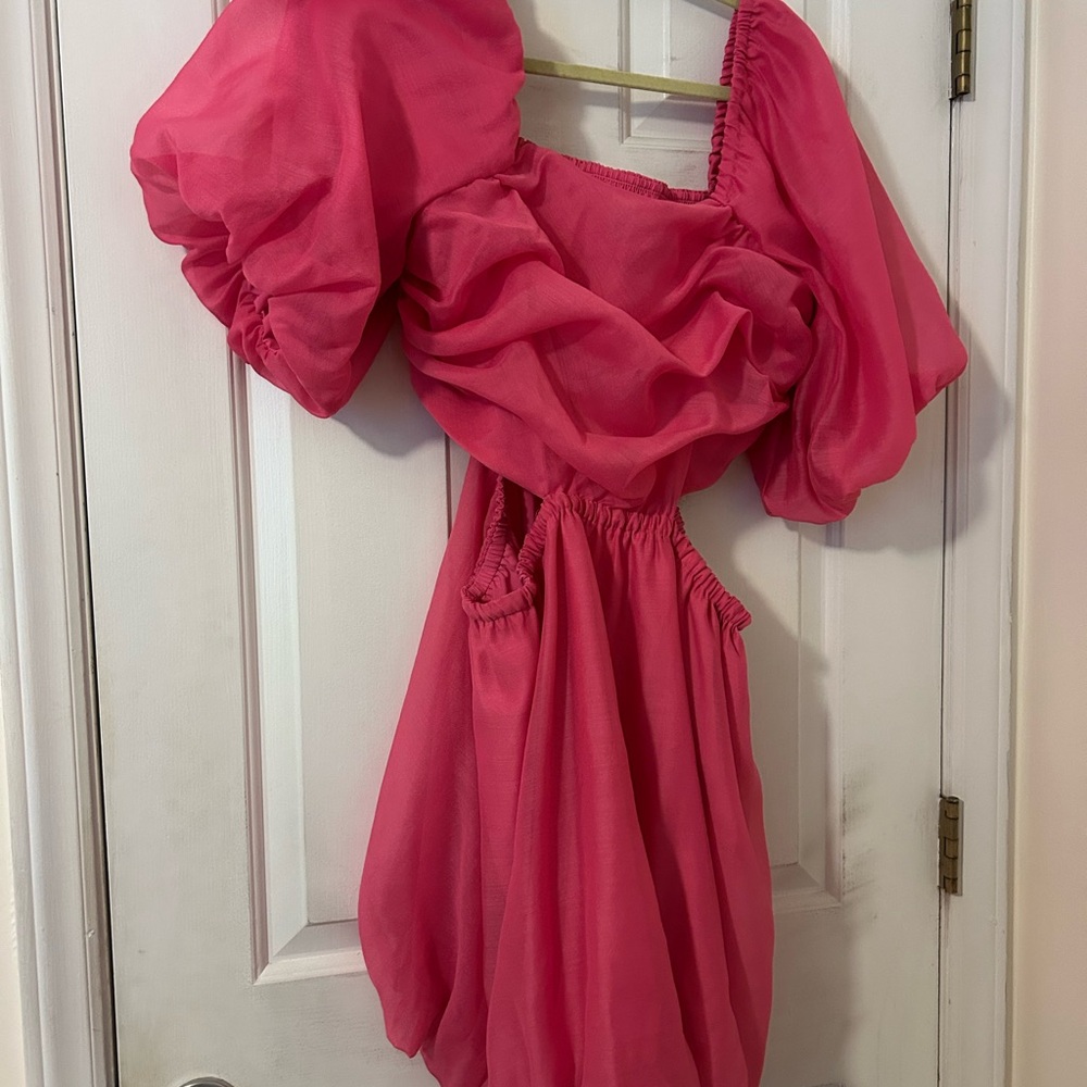 A New Day Vibrant Pink Smocked Dress